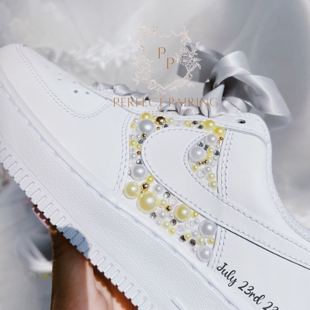 Wedding custom sneakers - air force 1 - Picture 2 of 4